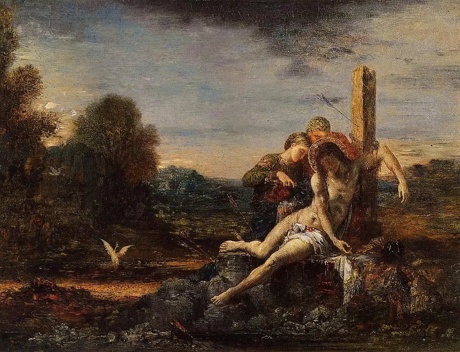 Święty Sebastian opiekowany przez święte kobiety - Gustave Moreau