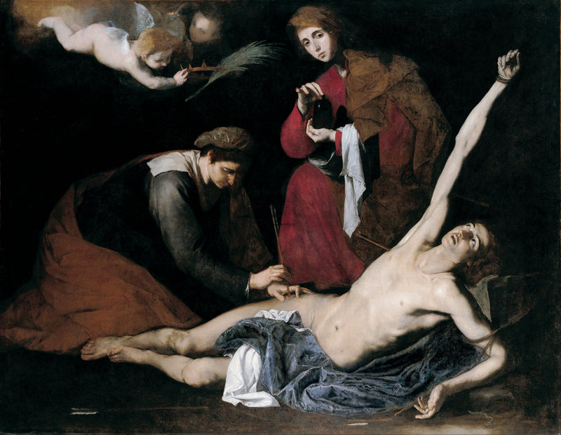 Święty Sebastian opiekowany przez święte kobiety - Jusepe de Ribera