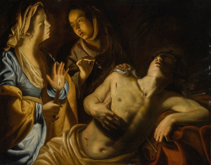 Święty Sebastian opiekowany przez Świętą Ireneę - Artemisia Gentileschi