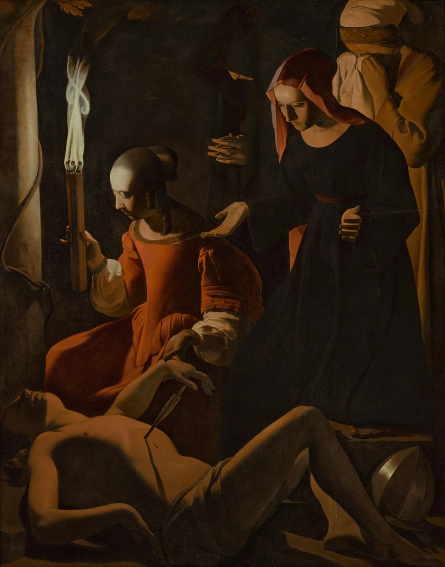 Święty Sebastian opatrywany przez świętą Irene - Georges de La Tour