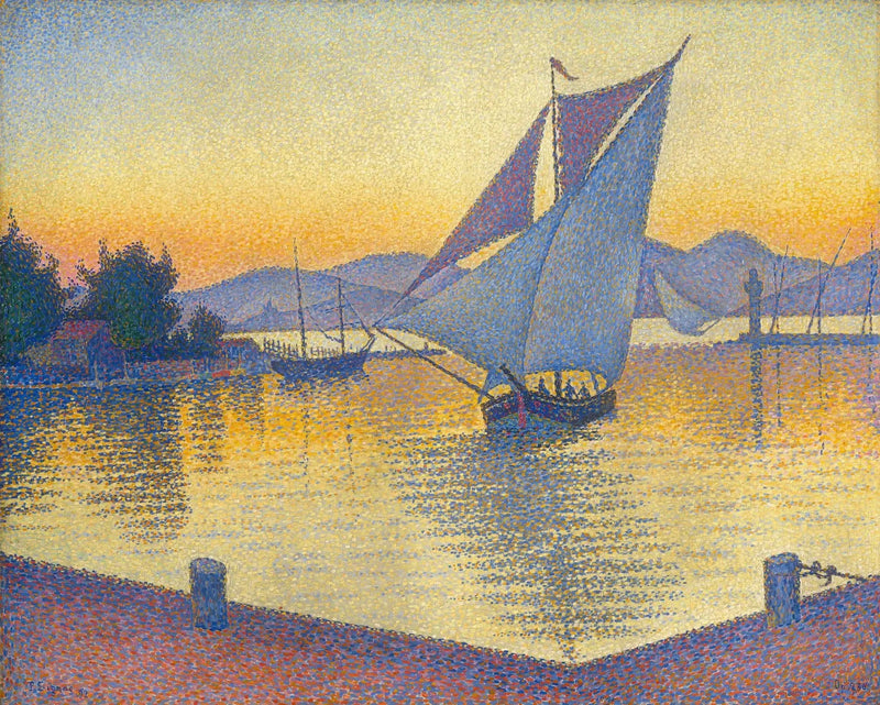 Saint-Tropez, port o zachodzie słońca, Opus 236 - Paul Signac