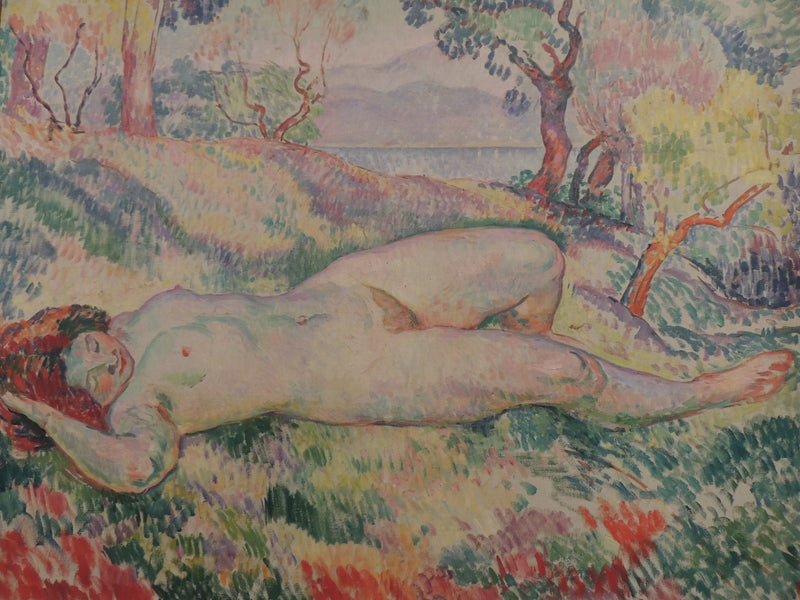 Saint-Tropez, nu couché dans un paysage - Henri Lebasque