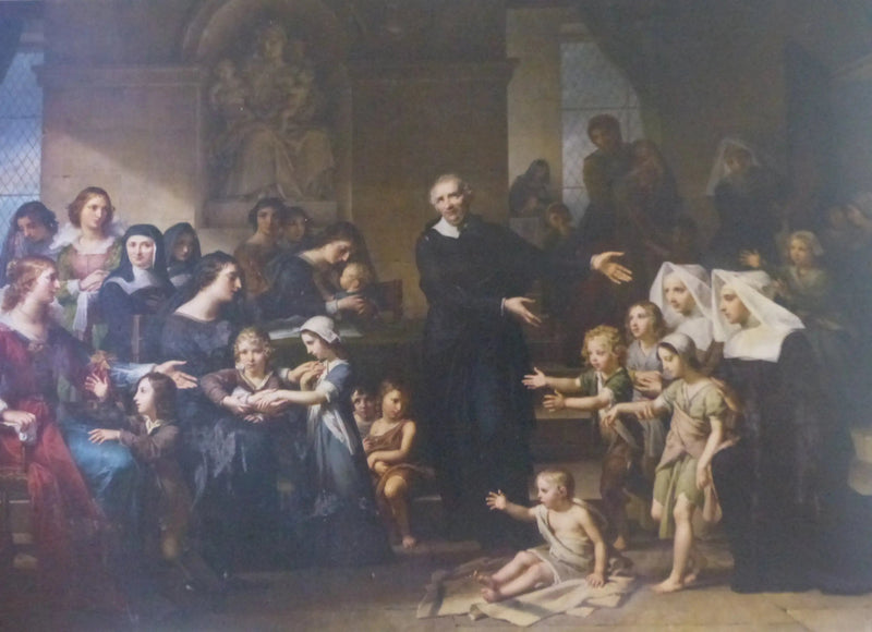 Święty Wincenty à Paulo głoszący miłosierdzie - Charles Meynier