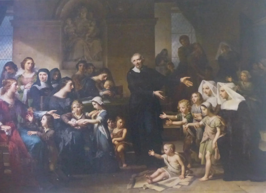 Święty Wincenty à Paulo głoszący miłosierdzie - Charles Meynier