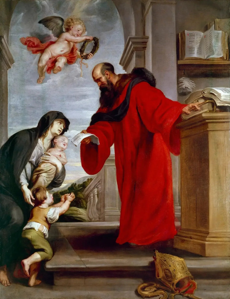 Święty Iwo z Tréguier, patron prawników, obrońca wdów i sierot - Peter Paul Rubens