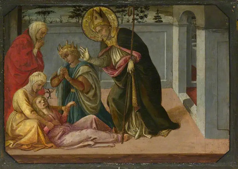 Święty Zenon egzorcyzmujący Córkę Galliena - Fra Filippo Lippi
