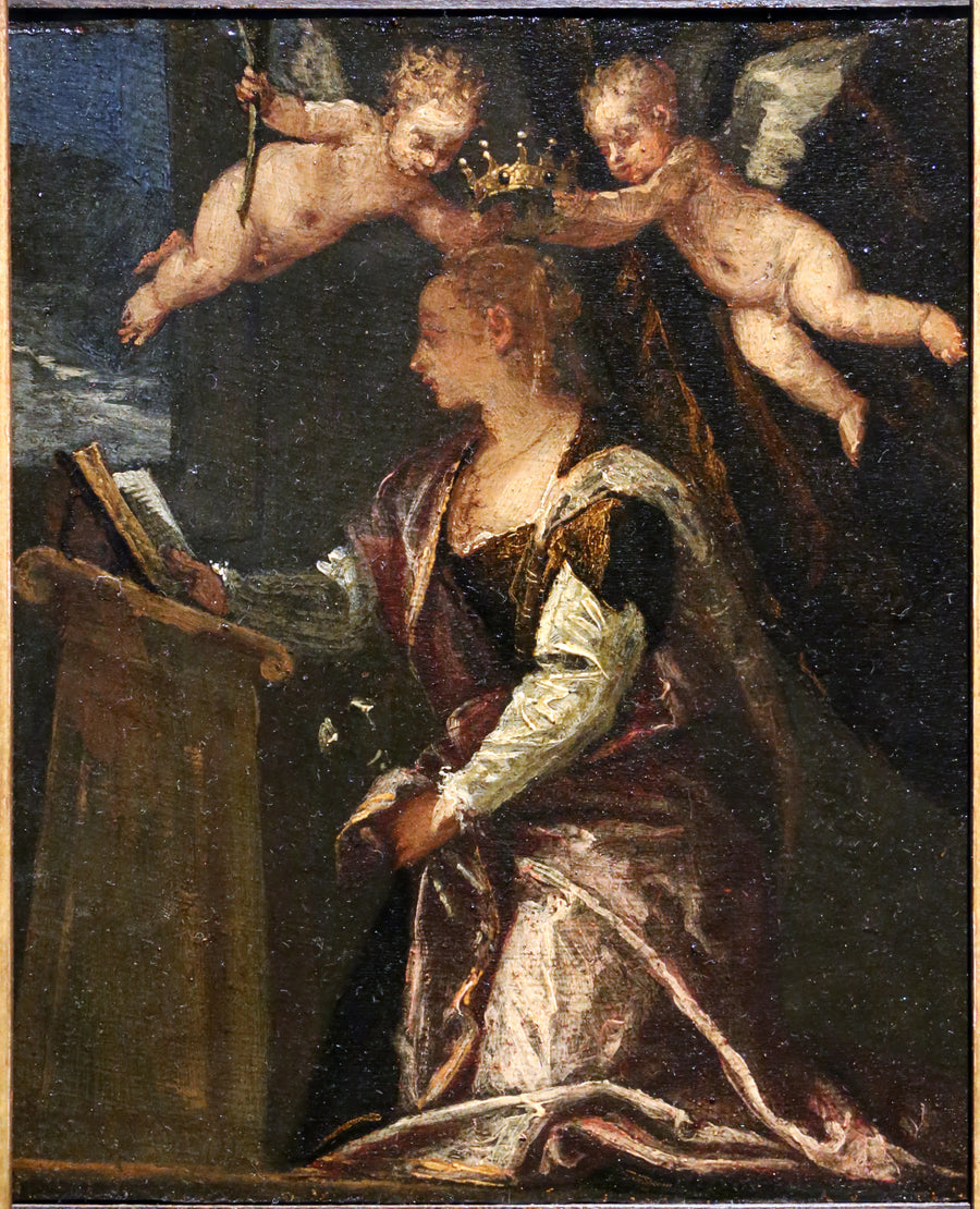 Sainte Agathe couronnée par les anges - Paul Véronèse