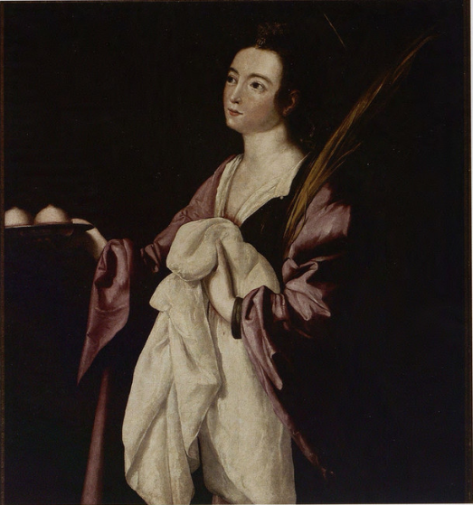 Święta Agata - Francisco de Zurbarán