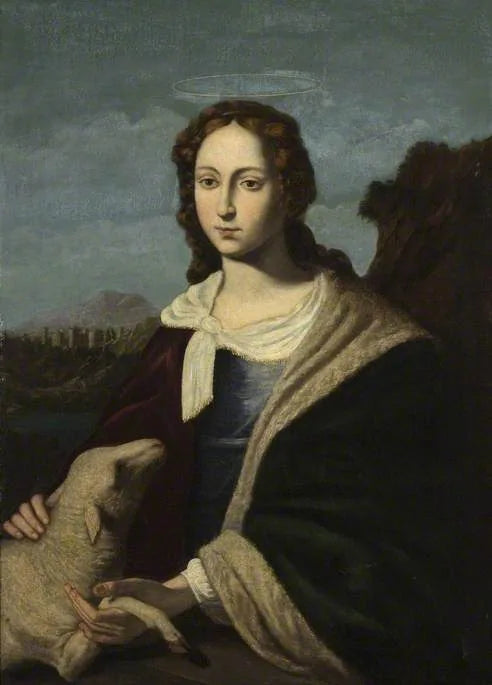 Święta Agnieszka i Baranek - Jusepe de Ribera