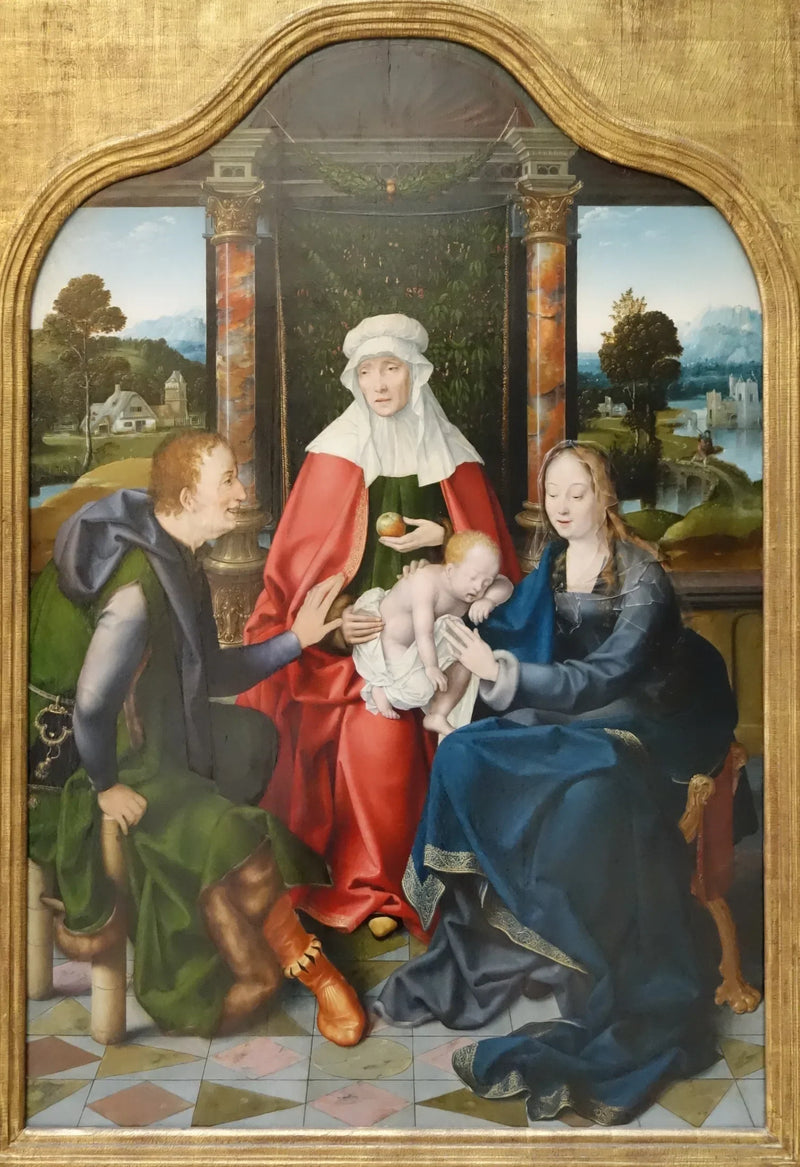 Święta Anna Trójcy Świętej i Święty Joachim - Joos van Cleve