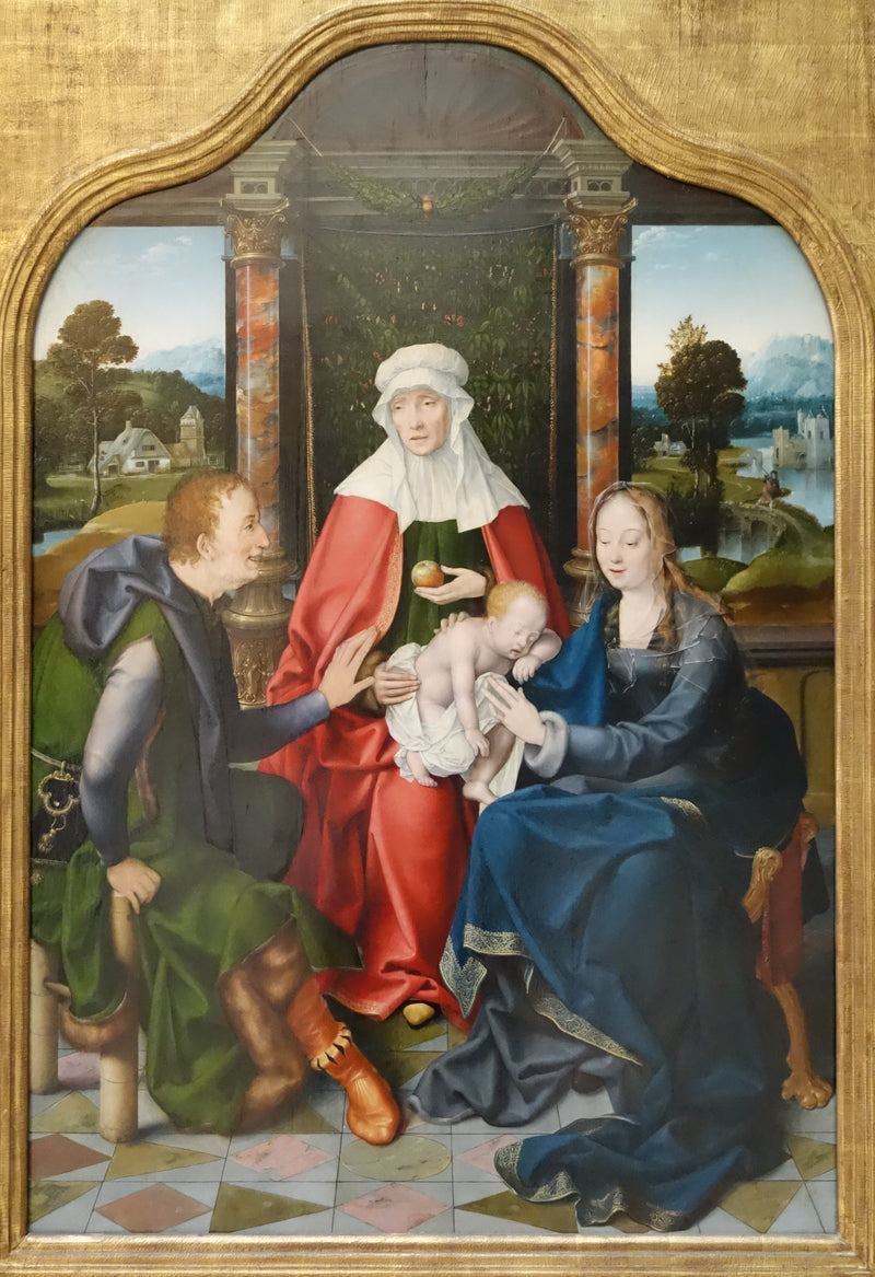Święta Anna Trójcy Świętej i Święty Joachim - Joos van Cleve