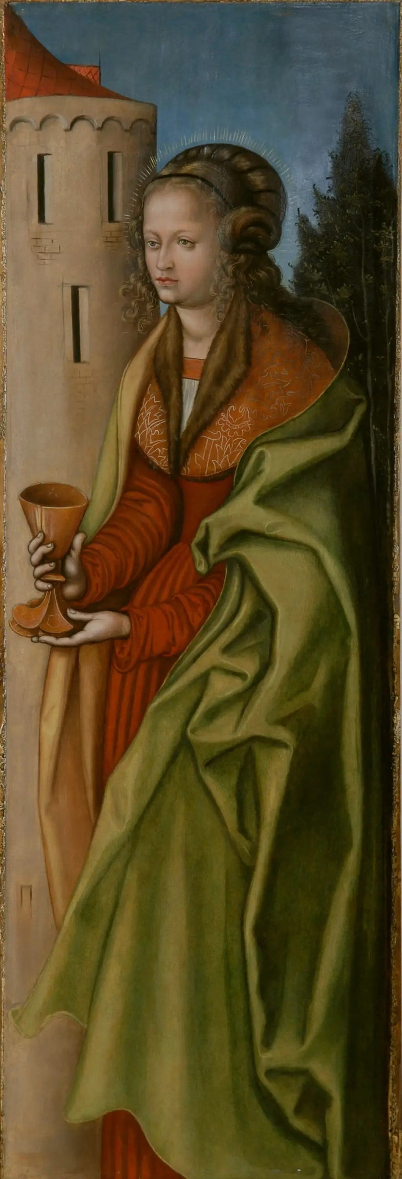 Święta Barbara - Lucas Cranach Starszy