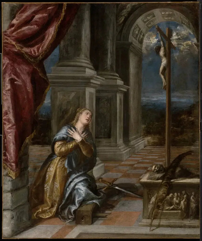 Święta Katarzyna Aleksandryjska w modlitwie - Titian