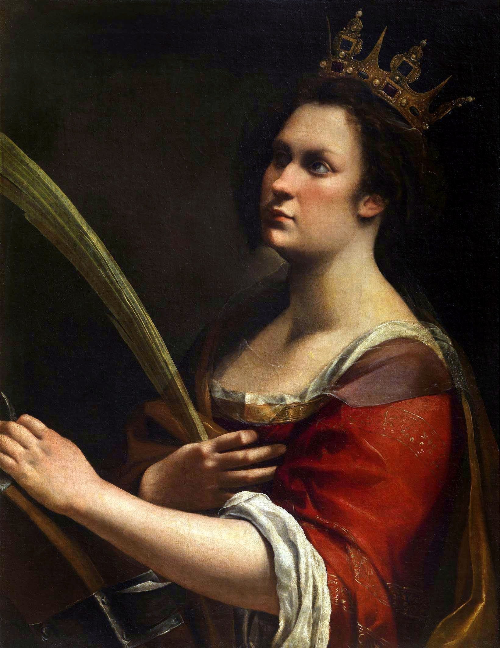 Święta Katarzyna Aleksandryjska - Artemisia Gentileschi