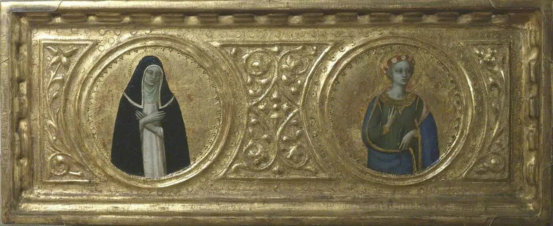 Święta Katarzyna Sieneńska i Święta Cecylia (przednia, panel po lewej stronie) - Fra Angelico