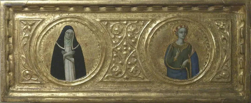 Święta Katarzyna Sieneńska i Święta Cecylia (przednia, panel po lewej stronie) - Fra Angelico