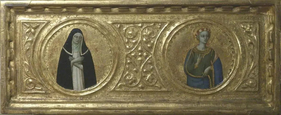 Święta Katarzyna Sieneńska i Święta Cecylia (przednia, panel po lewej stronie) - Fra Angelico