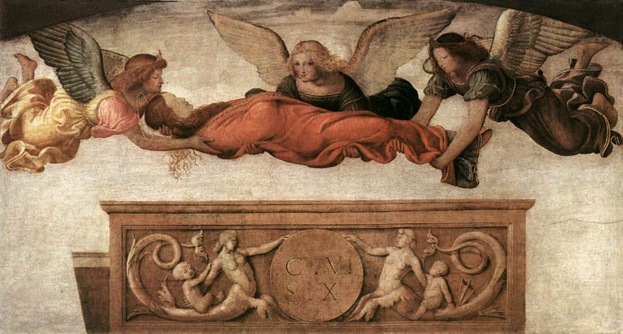 Święta Katarzyna pochowana przez anioły - Bernardino Luini