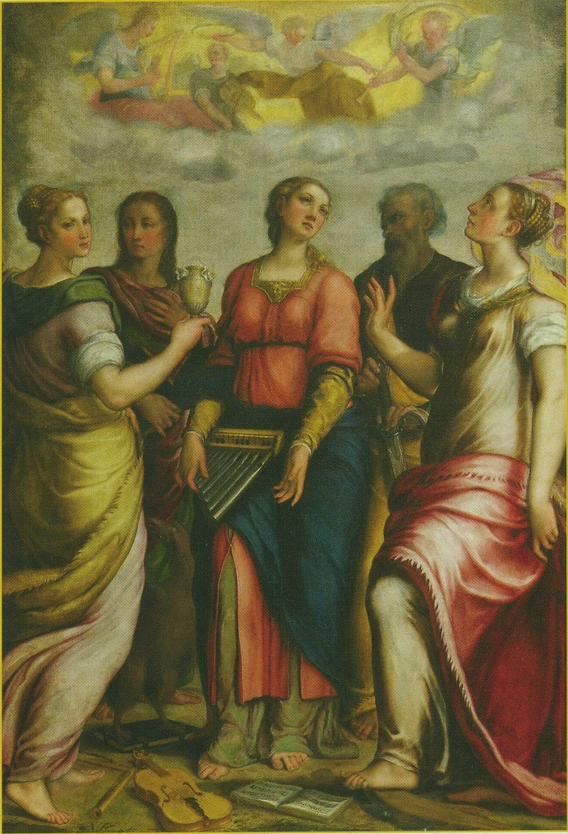 Święta Cecylia i święty - Federico Barroci