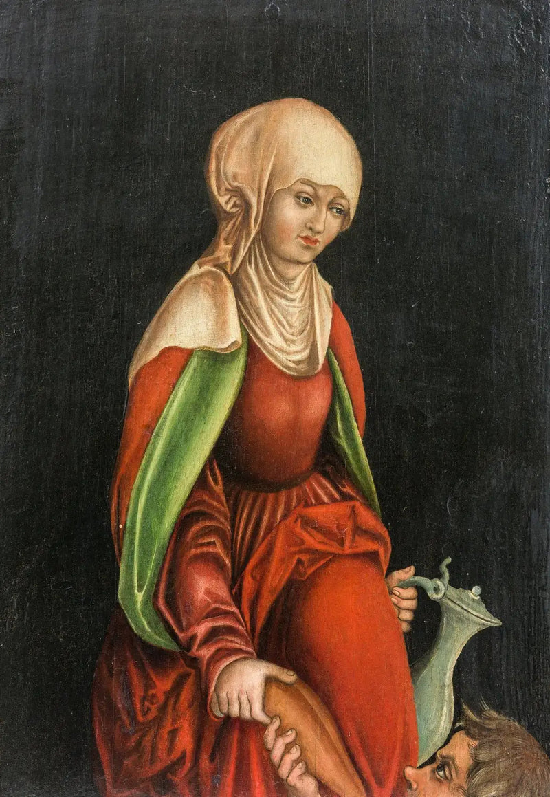 Święta Elżbieta z Turyngii daje chleb i wodę żebrakowi - Lucas Cranach Starszy