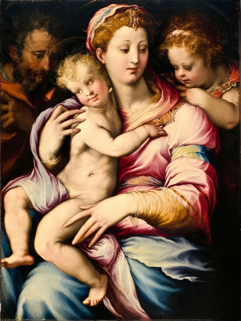 Święta Rodzina z św. Janem Chrzcicielem - Francesco Salviati