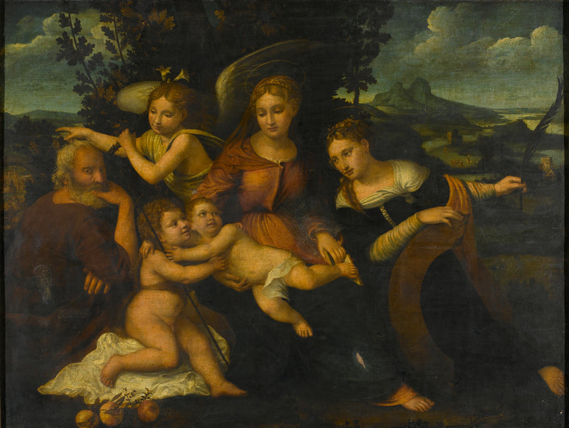 La Sainte Famille avec Sainte Catherine - Francesco Torbido