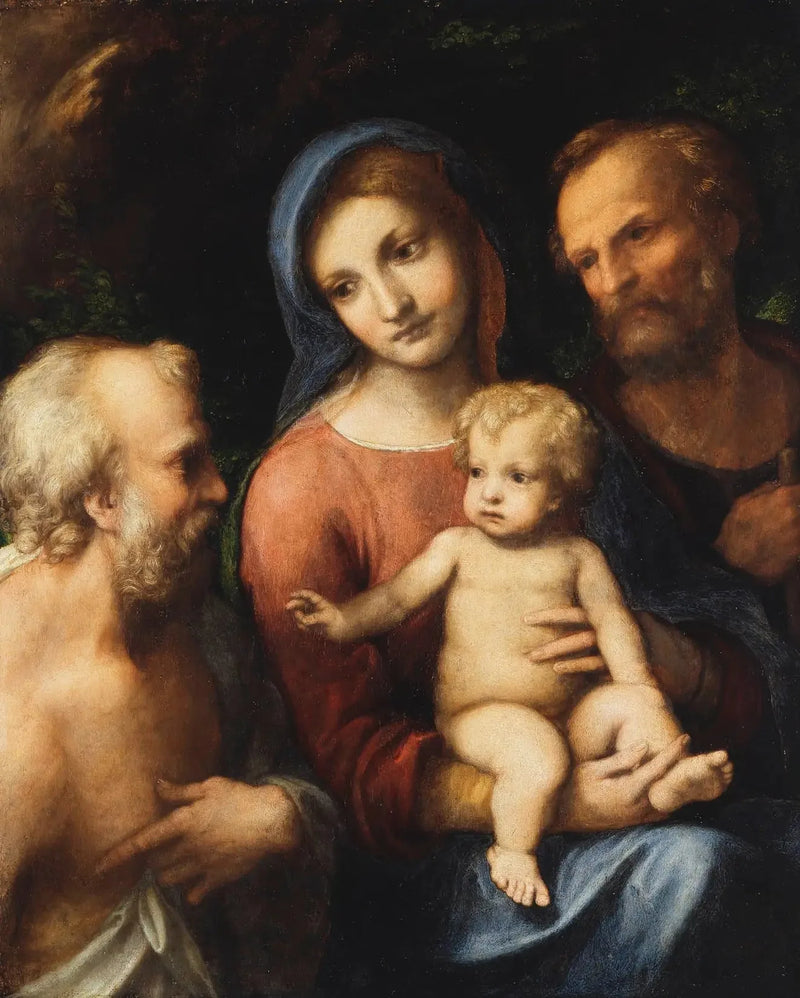Święta Rodzina i Święty Hieronim - Antonio da Correggio