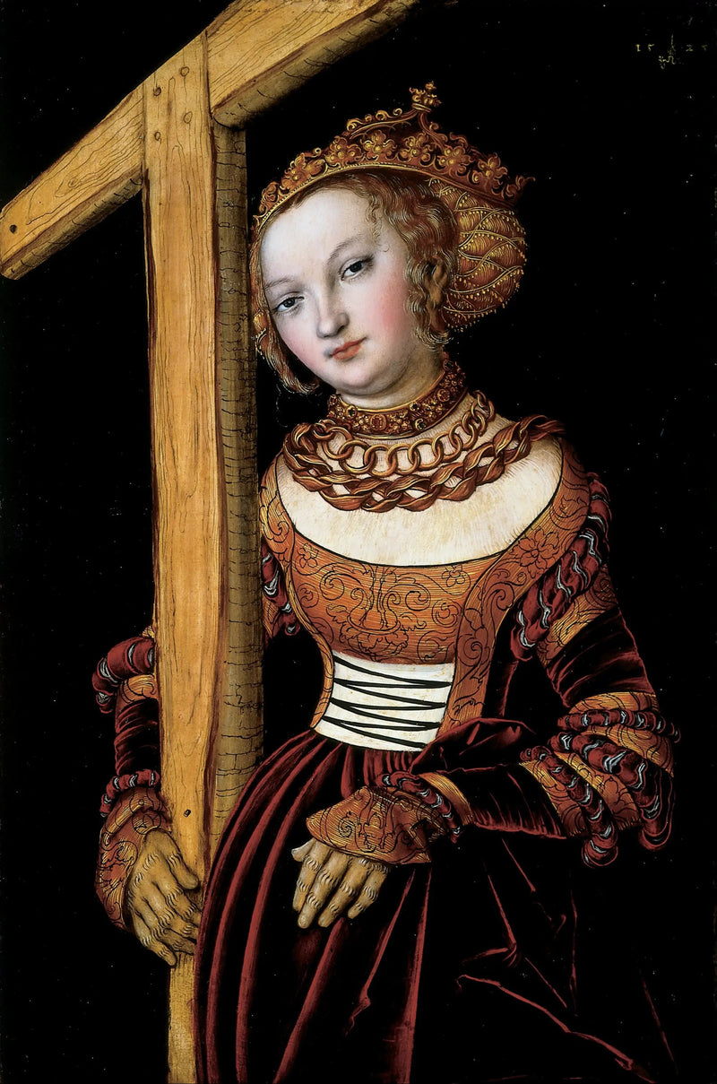 Święta Helena z Krzyżem - Lucas Cranach Starszy