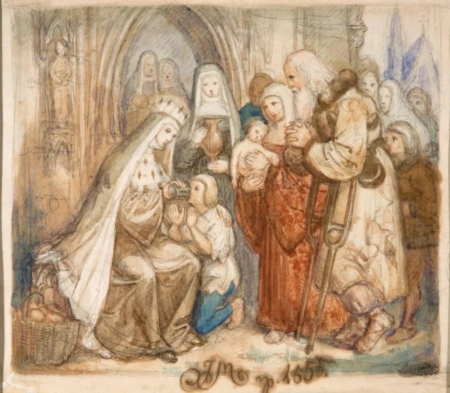 Święta Jadwiga wśród ubogich - Jan Matejko