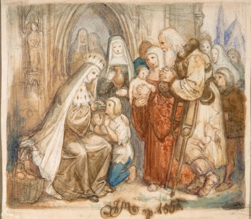 Święta Jadwiga wśród ubogich - Jan Matejko