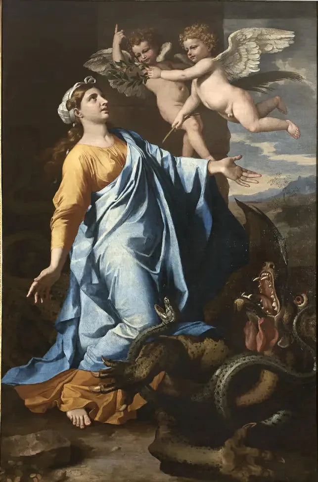 Święta Margaréta - Nicolas Poussin