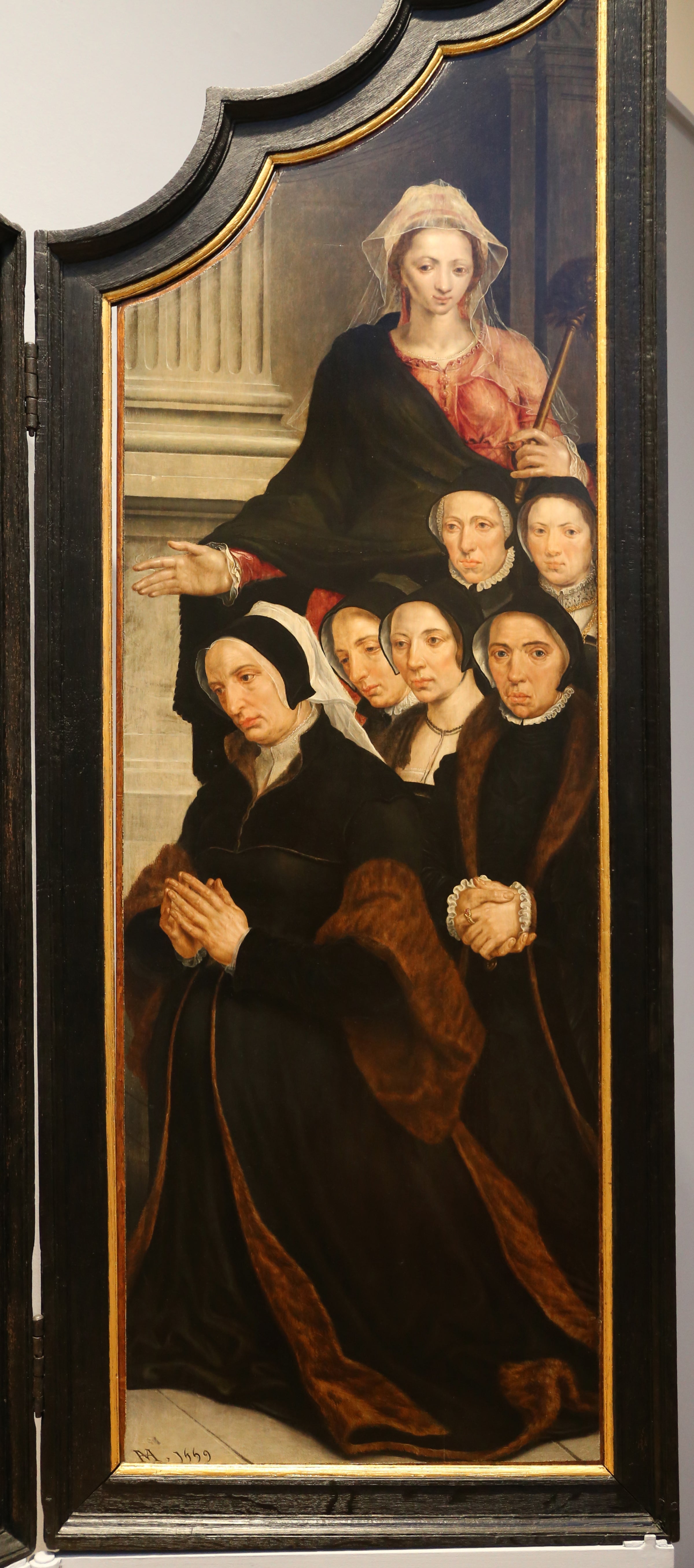 Sainte Marthe avec des donateurs - Maarten van Heemskerck