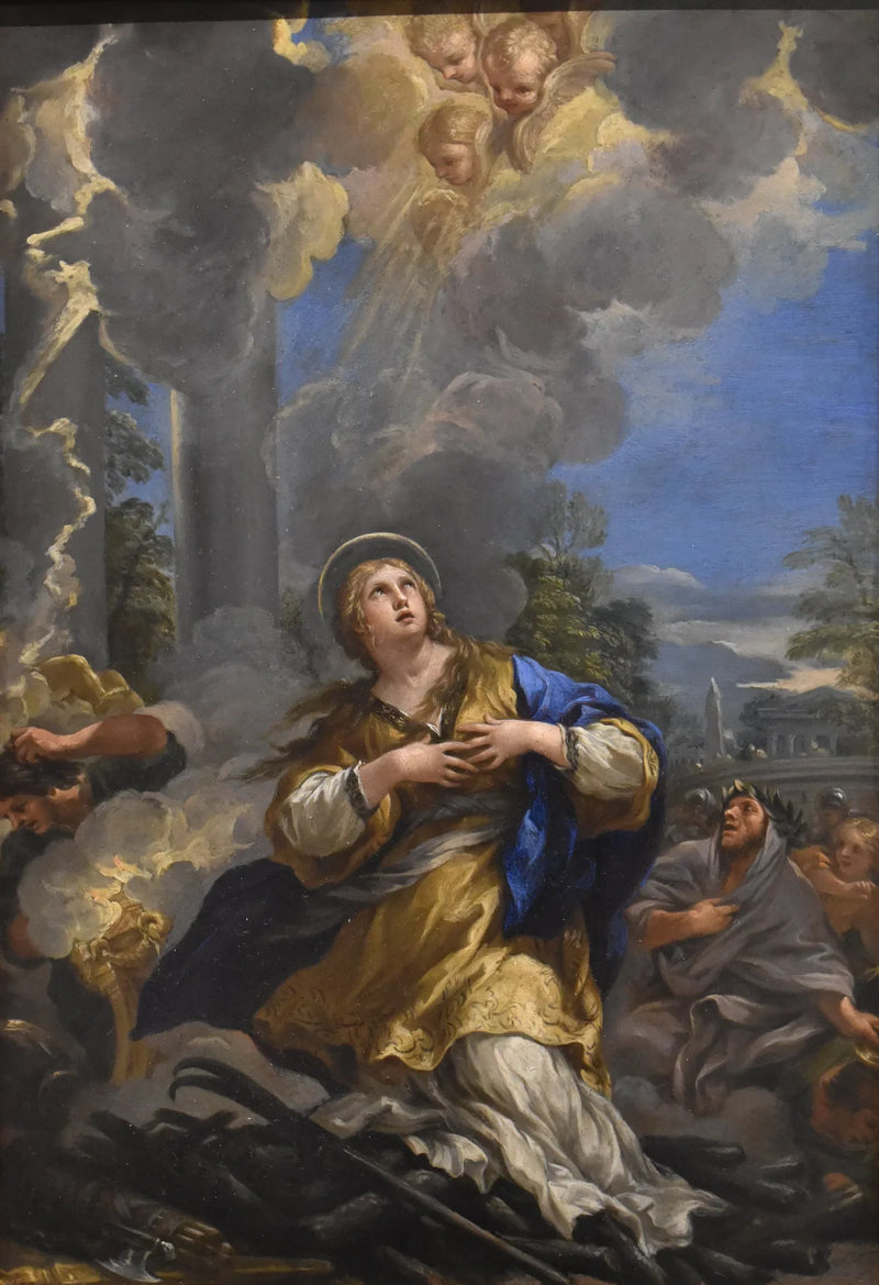 Święta Martyna odmawiająca czczenia idolów - Pietro da Cortona