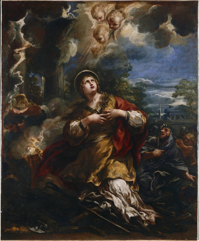 Święta Martyna odmawia czczenia idolów - Pietro da Cortona