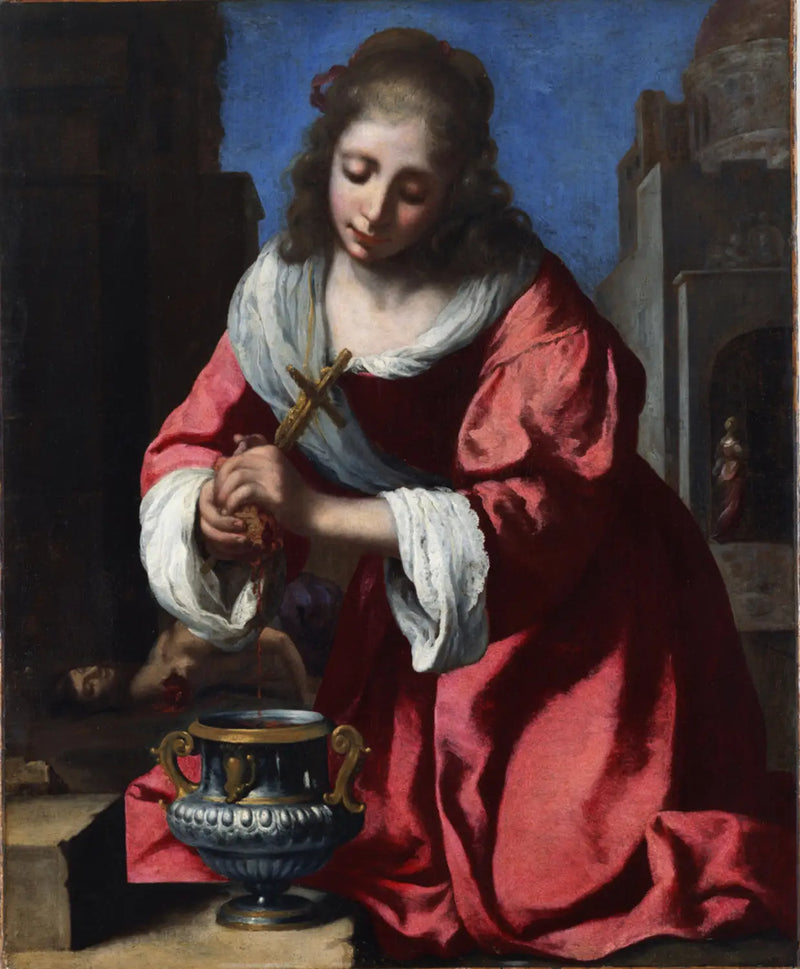 Święta Prakseda - Johannes Vermeer