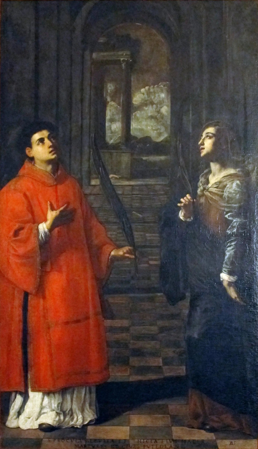 Święta Prokula z Pouzzoli i jej matka Santa Nicyja - Artemisia Gentileschi