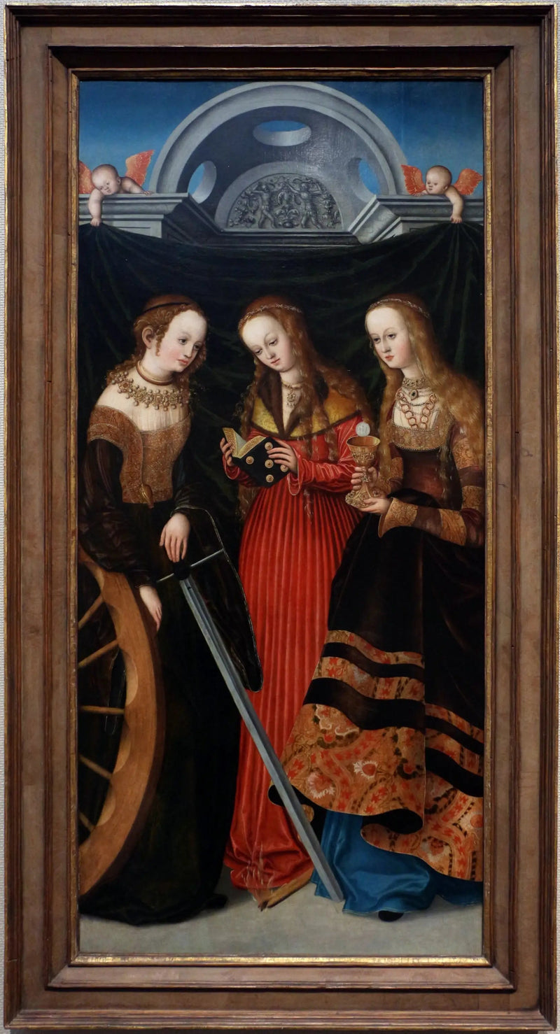 Święte Katarzyna, Małgorzata i Barbara - Lucas Cranach Starszy