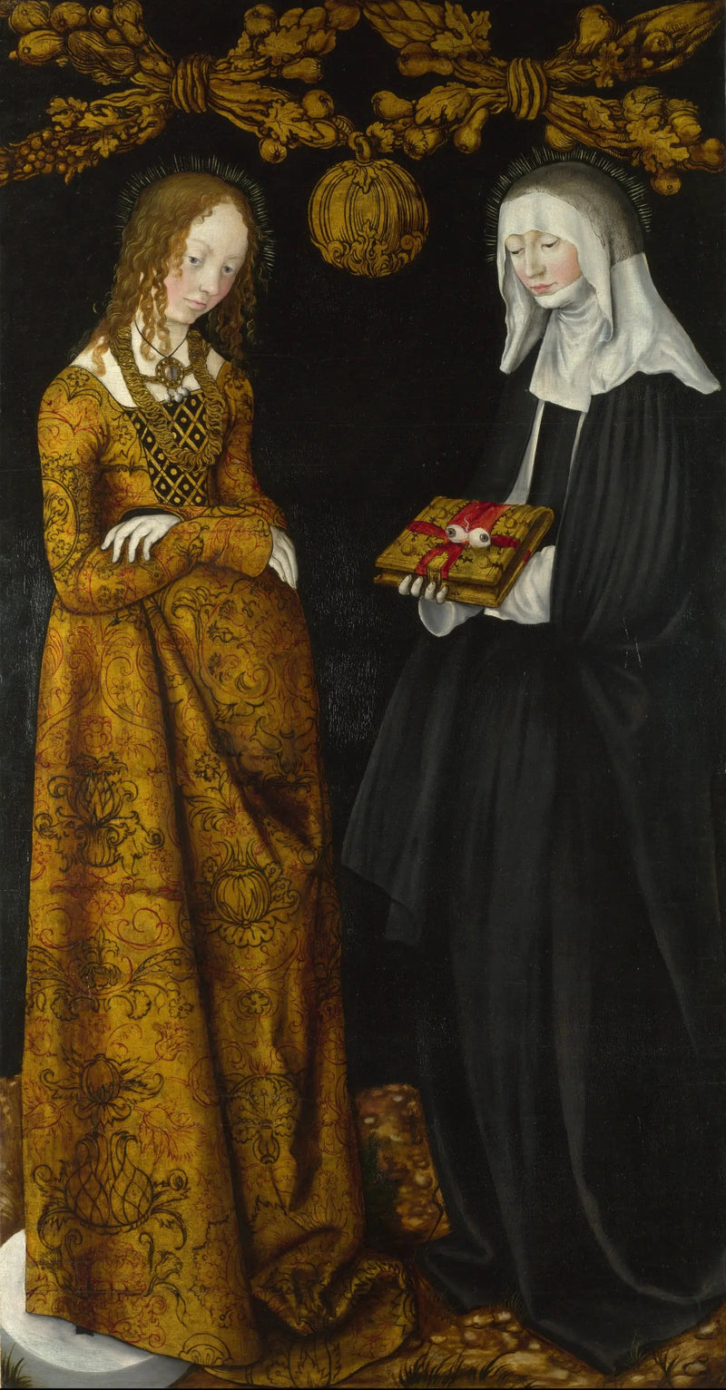 Święte Christine i Ottilia - Lucas Cranach Starszy