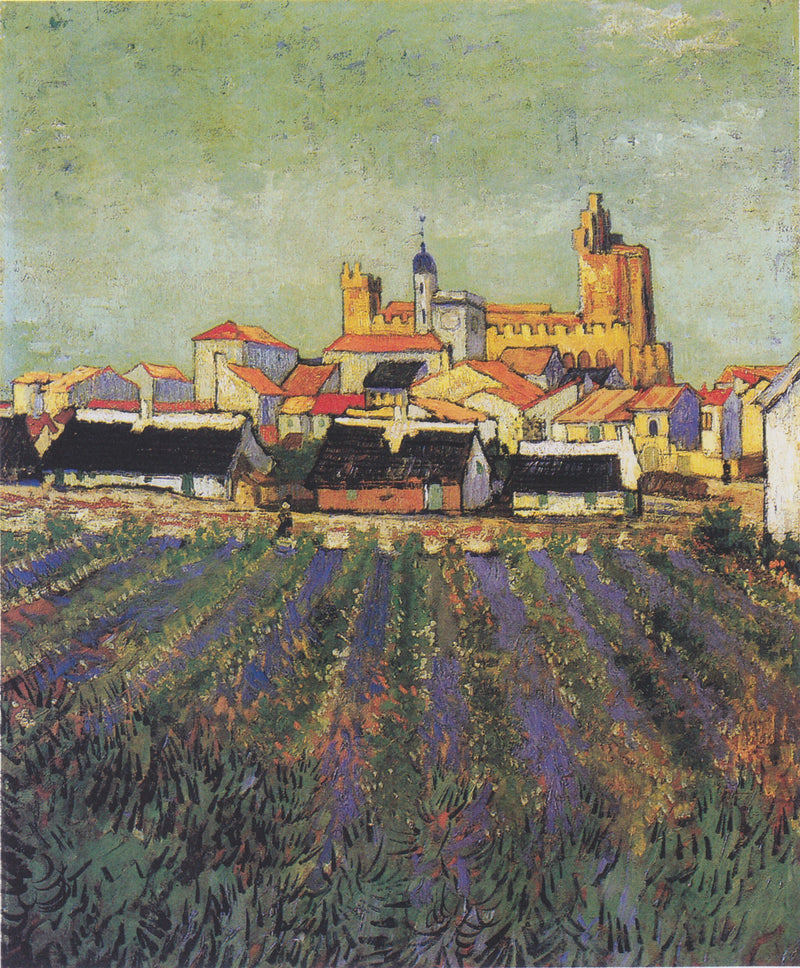 Widok Saintes-Maries-de-la-Mer - Vincent van Gogh