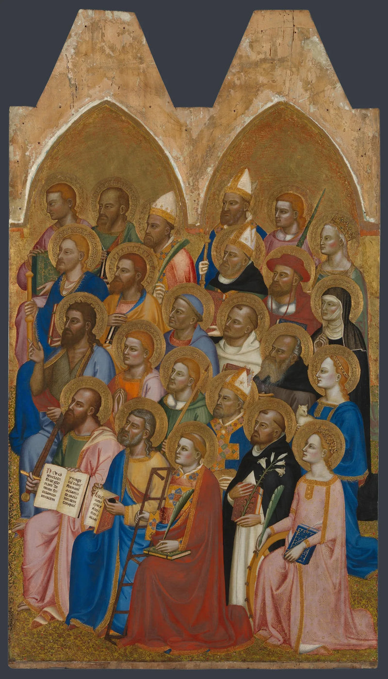Święci adorujący: Główny panel prawy - Jacopo di Cione