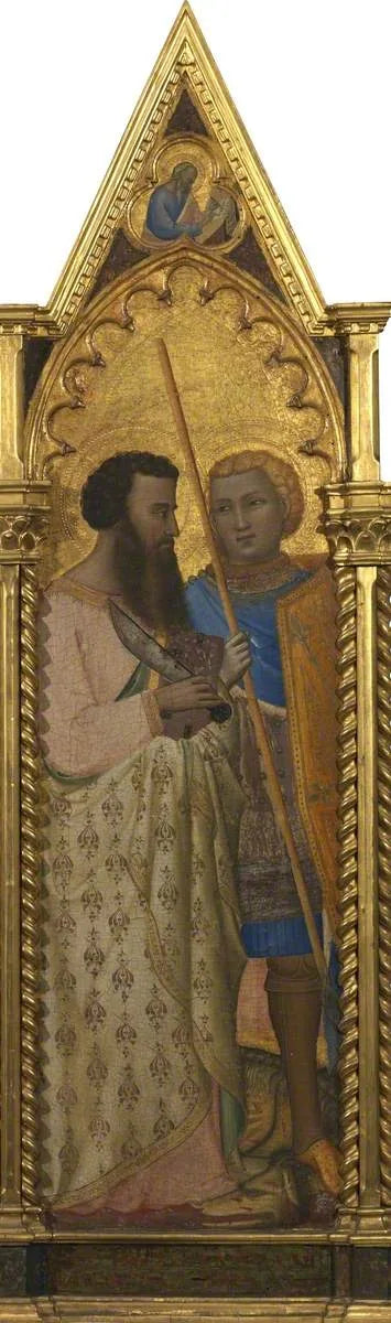 Święci Barthélemy i Georges (poliptyk, panel 2 z 5) - Bernardo Daddi
