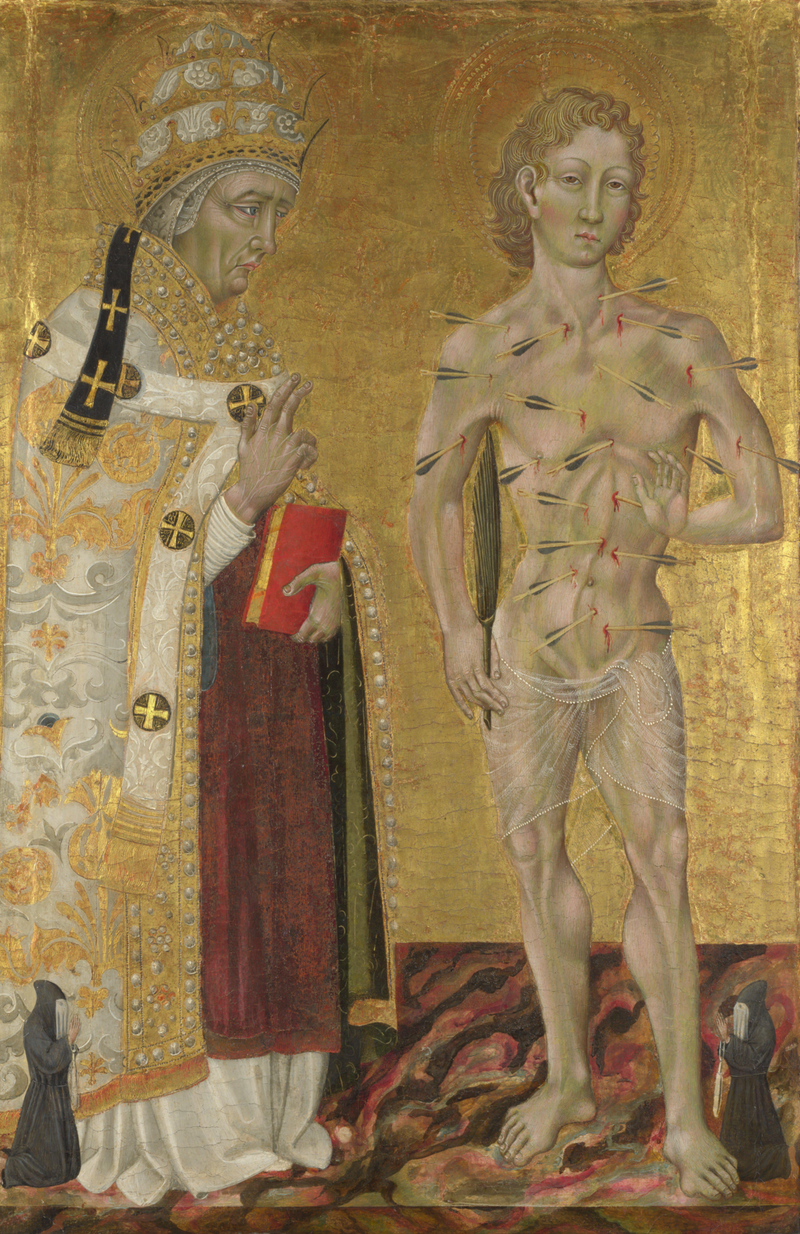 Święci Fabian i Sebastian - Giovanni di Paolo