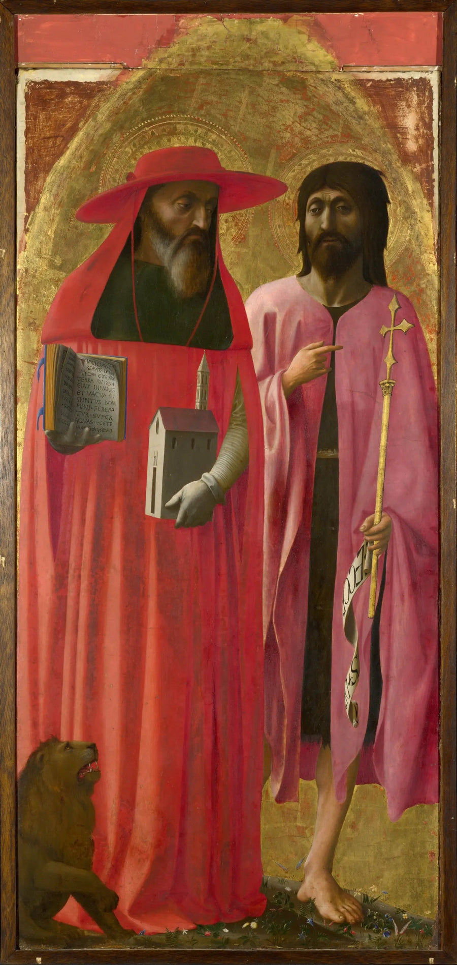 Święci Hieronim i Jan Chrzciciel - Masaccio
