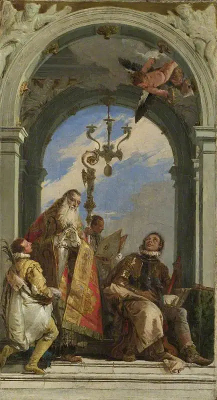 Święci Maksym i Oswald (?) - Giovanni Battista Tiepolo