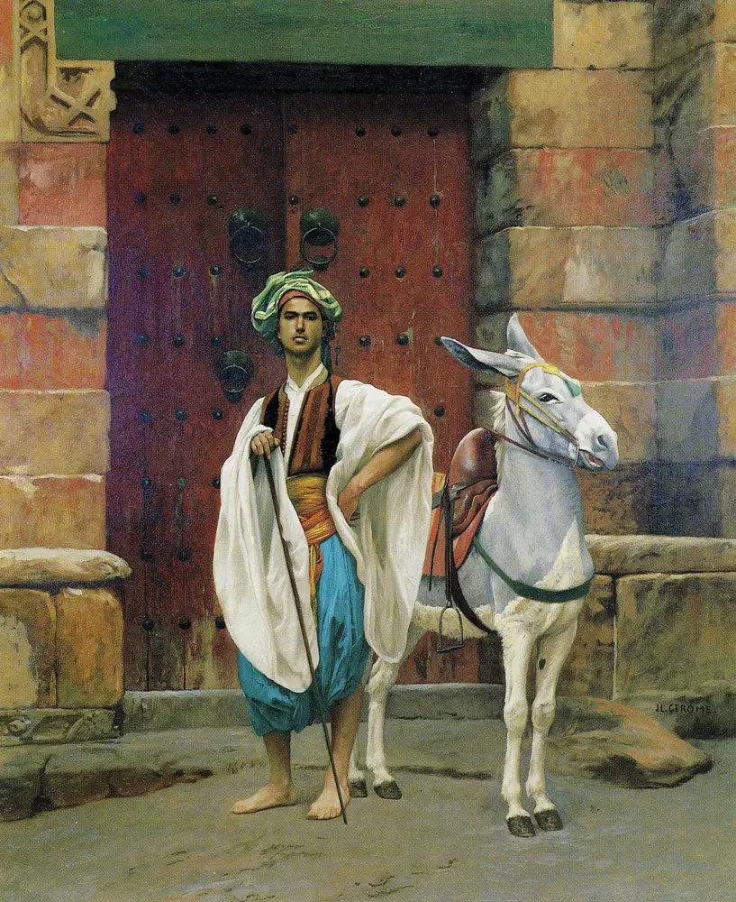 Saïs et son âne - Jean-Léon Gérôme image 1 tableau peint à l’huile sur toile