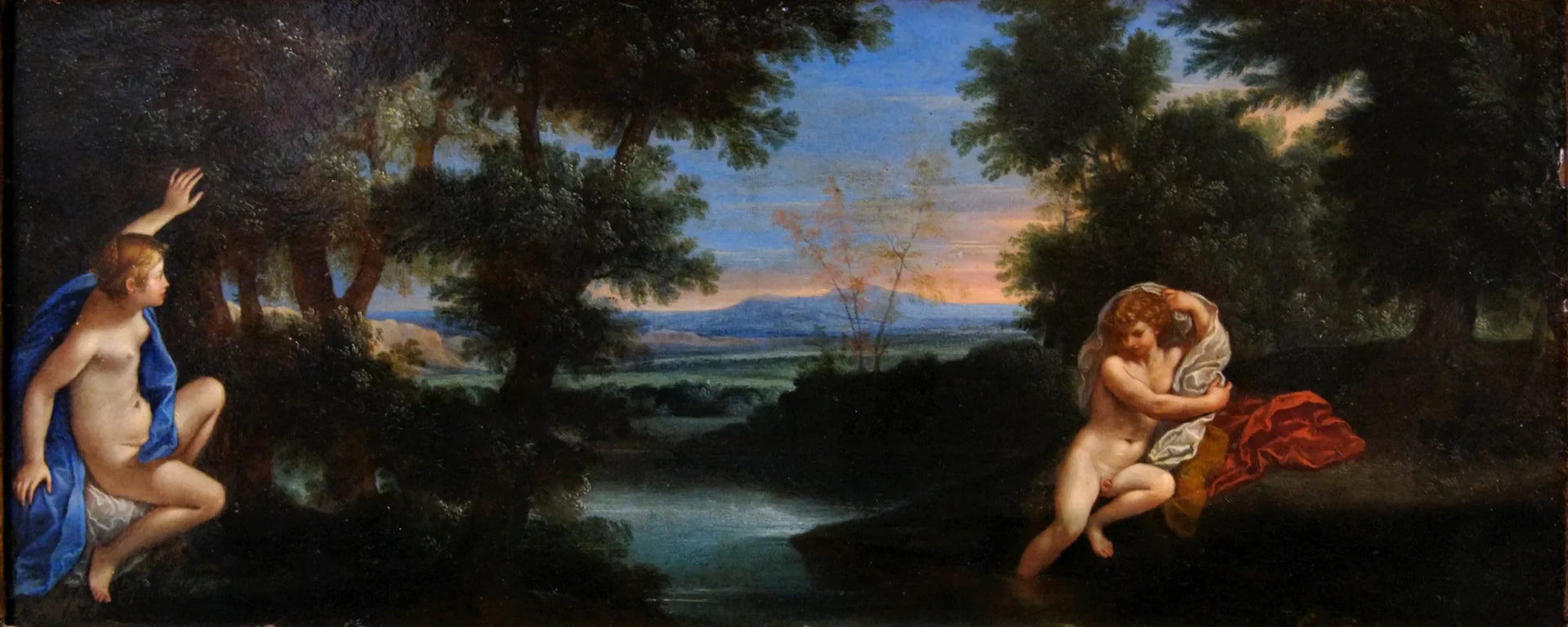 Salmacis et Hermaphrodite - Francesco Albani image 1 copie de tableau peinte à la main