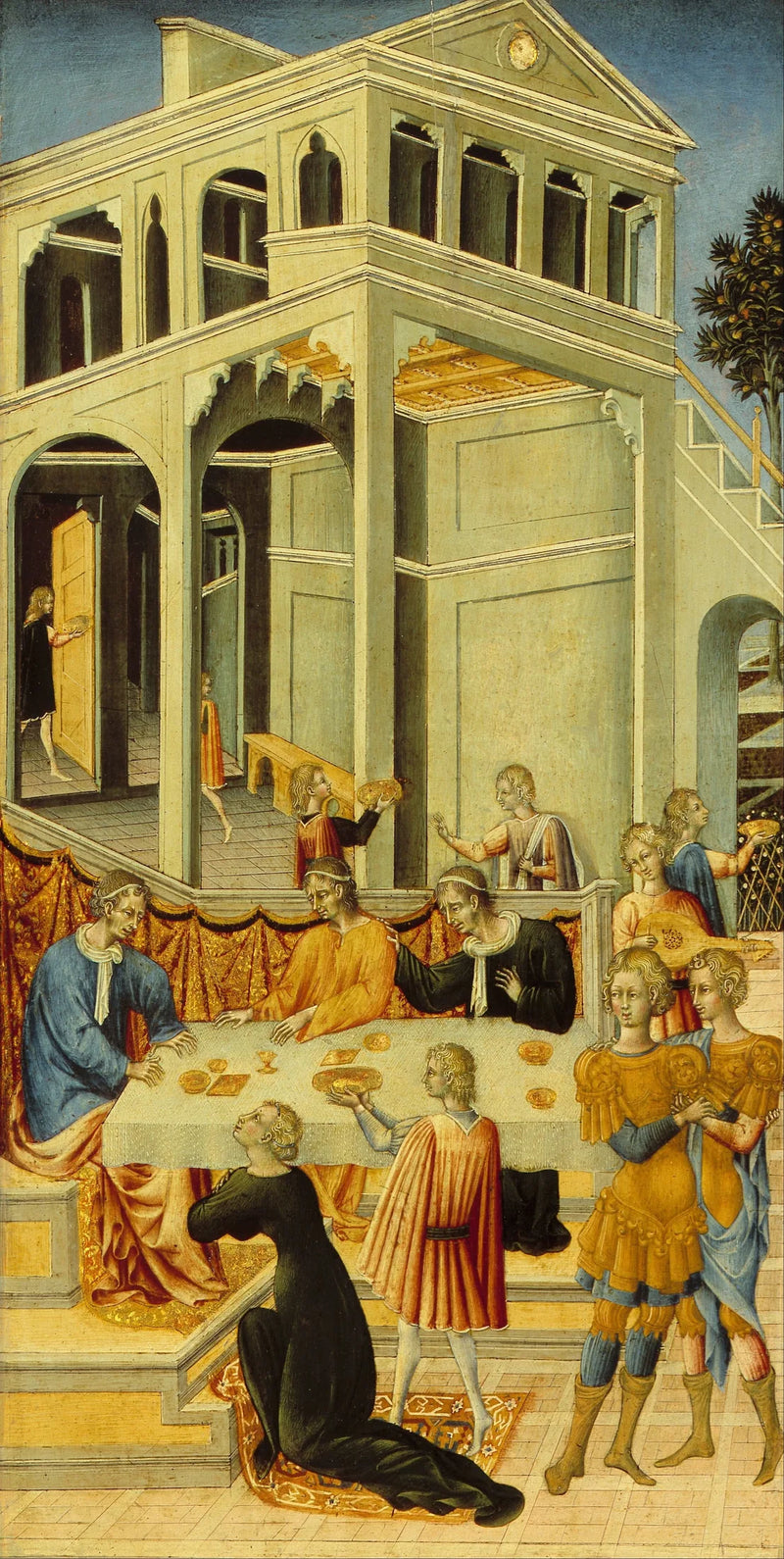 Salomé prosi Heroda o głowę świętego Jana Chrzciciela - Giovanni di Paolo