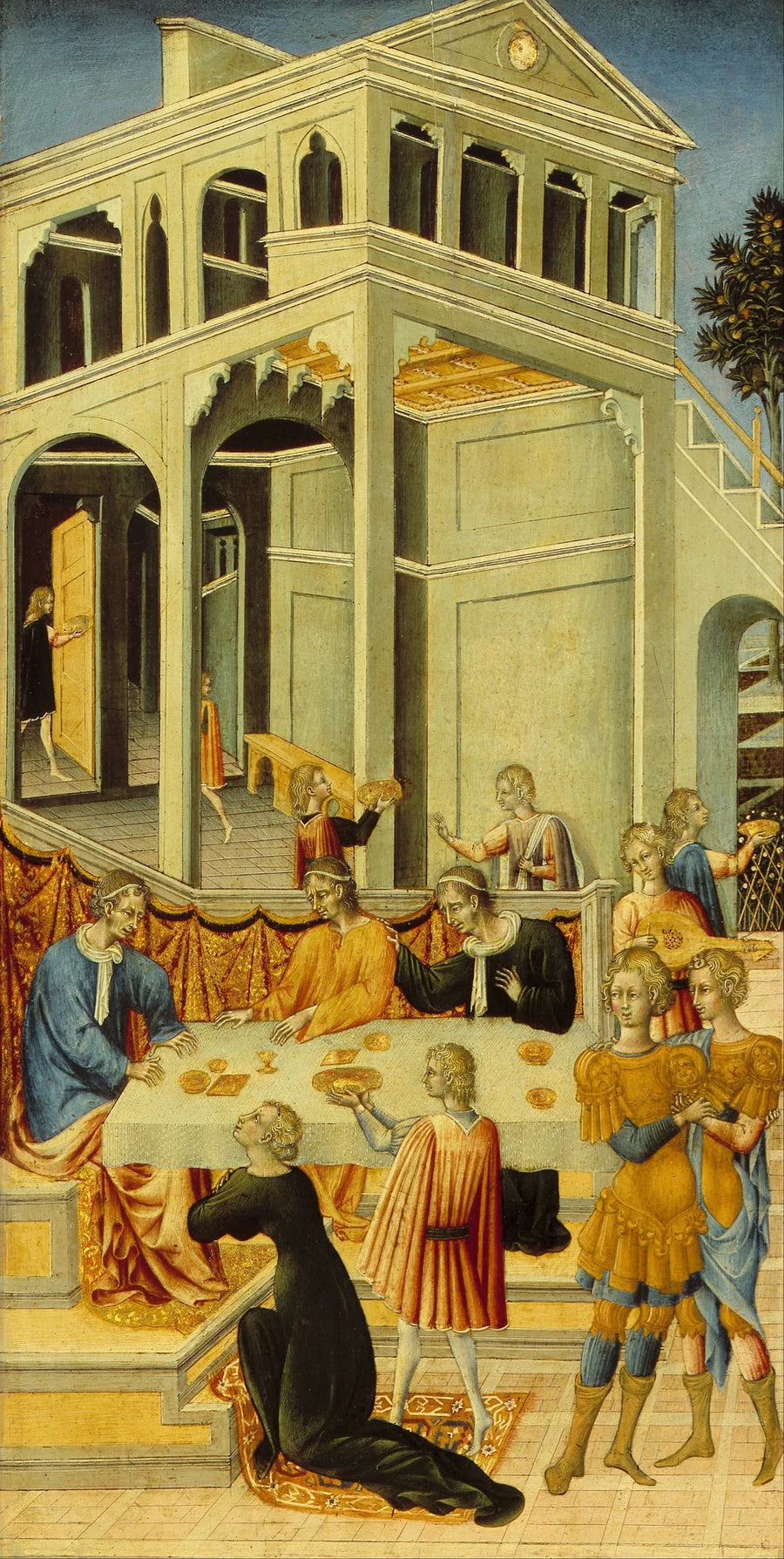Salomé prosi Heroda o głowę świętego Jana Chrzciciela - Giovanni di Paolo
