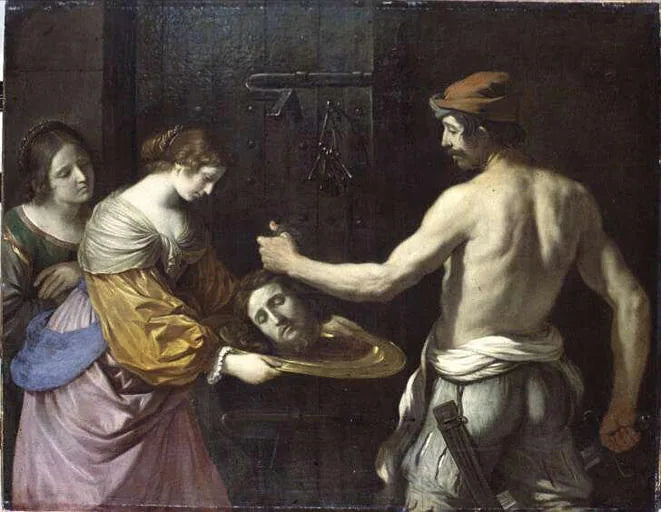 Salomé otrzymująca głowę świętego Jana Chrzciciela - Guercino