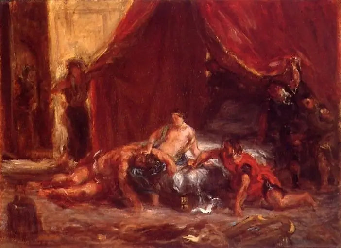 Samson i Dalila - Eugène Delacroix